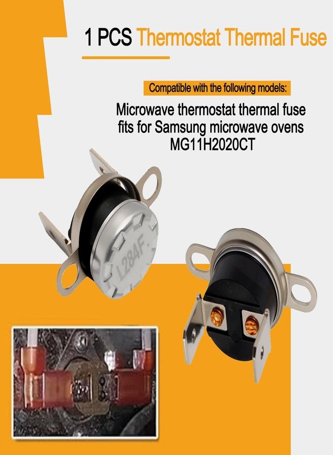 wfsulee KSD-140LC Thermal Fuse Thermostat fits for Samsung Microwave Ovens (MG11H2020CT) - 140℃ High-Temp Protection Switch, Normally Closed, Direct Replacement - Image 3